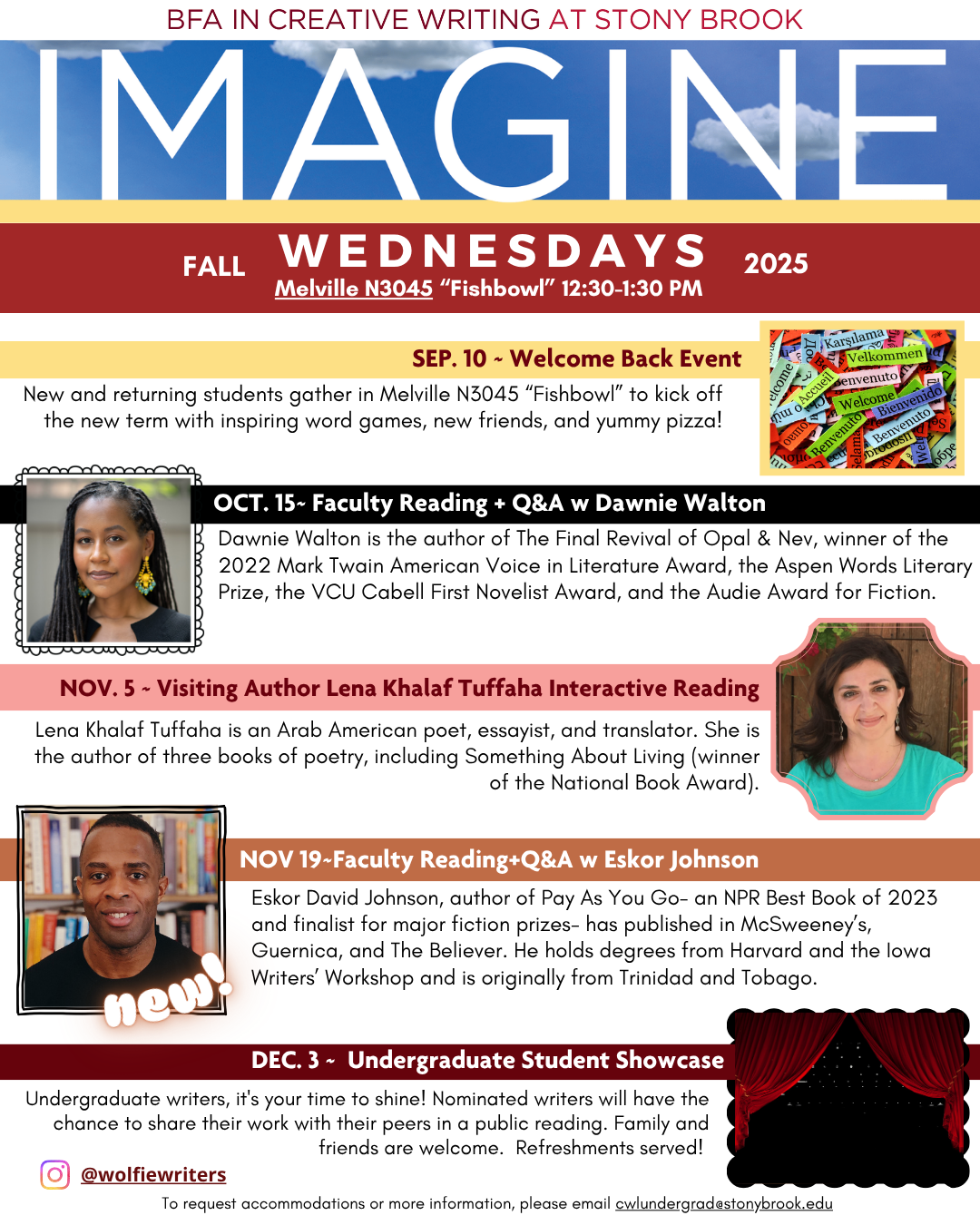 Fa 2025 IMAGINE Events Fall 2025 IMAGINE Events